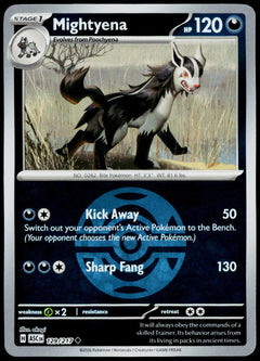 Mightyena 129/217 Dusk Ball Reverse Holo EN - original scanned front