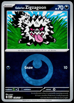 Galarian Zigzagoon 130/217 Energy Symbol Reverse Holo EN - original scanned front
