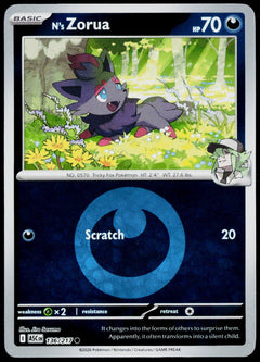 N's Zorua 136/217 Energy Symbol Reverse Holo EN - original scanned front