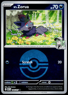 N's Zorua 136/217 Poké Ball Reverse Holo EN - original scanned front