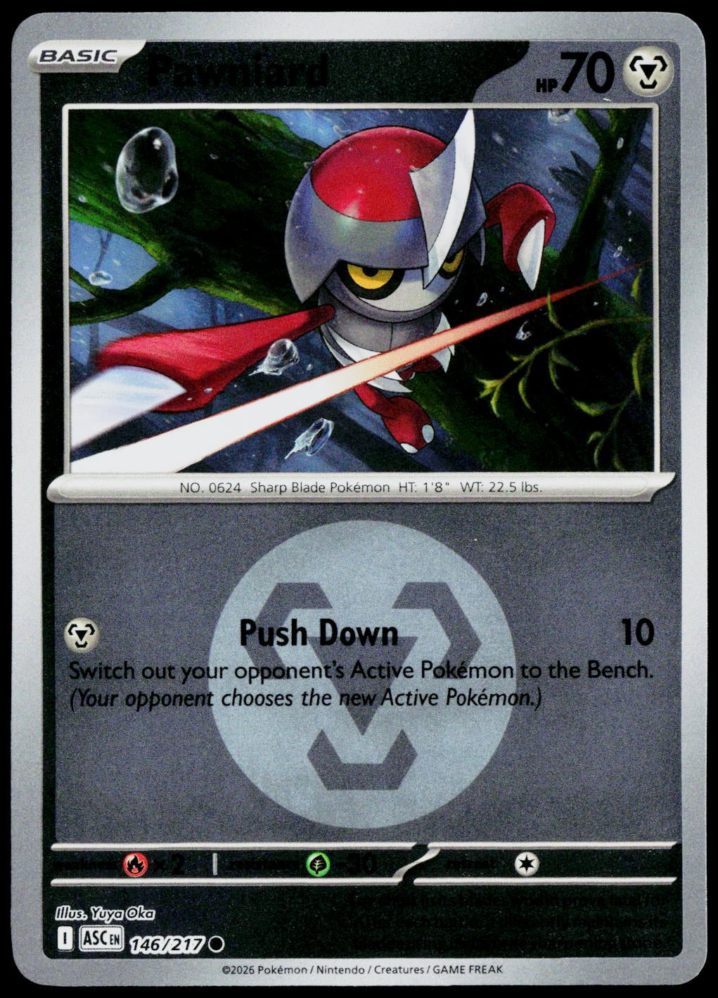 Pawniard 146/217 Energy Symbol Reverse Holo EN - original scanned front