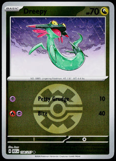 Dreepy 158/217 Quick Ball Reverse Holo EN - original scanned front