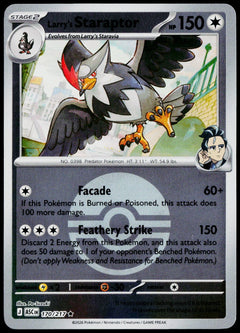 Larry's Staraptor 170/217 Poké Ball Reverse Holo EN - original scanned front