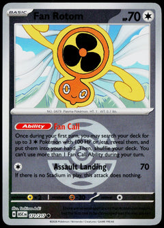 Fan Rotom 171/217 Dusk Ball Reverse Holo EN - original scanned front