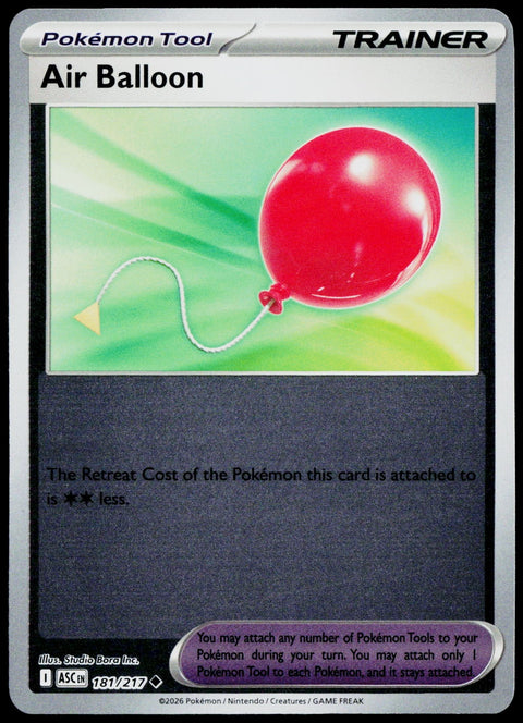 Air Balloon 181/217  Reverse Holo EN - original scanned front