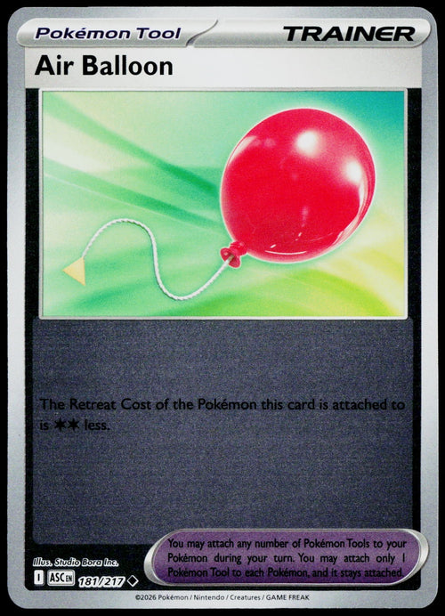 Air Balloon 181/217  Reverse Holo EN - original scanned front