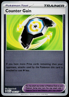 Counter Gain 186/217  Reverse Holo EN - original scanned front