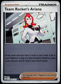 Team Rocket's Ariana 202/217  Reverse Holo EN - original scanned front