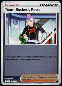 Team Rocket's Petrel 207/217  Reverse Holo EN - original scanned front