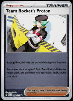 Team Rocket's Proton 208/217  Reverse Holo EN - original scanned front