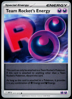 Team Rocket's Energy 217/217  Reverse Holo EN - original scanned front