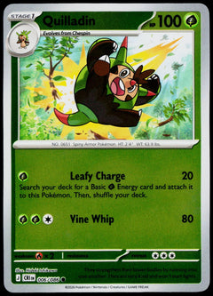 Quilladin 006/086  Reverse Holo EN - original scanned front