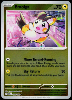 Emolga 030/086  Reverse Holo EN - original scanned front