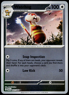 Watchog 071/086  Reverse Holo EN - original scanned front