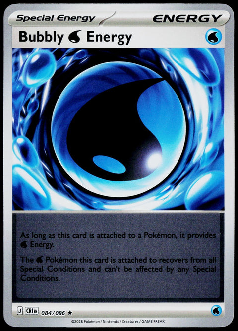 Bubbly Water Energy 084/086  Reverse Holo EN - original scanned front