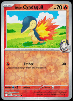 Ethan's Cyndaquil 032/182  Reverse Holo EN - original scanned front