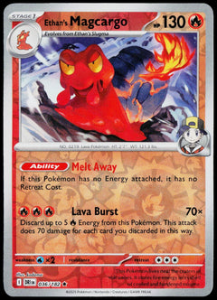 Ethan's Magcargo 036/182  Reverse Holo EN - original scanned front