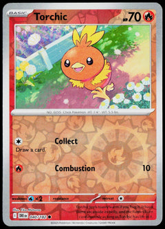 Torchic 040/182  Reverse Holo EN - original scanned front