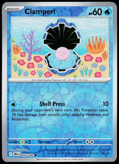 Clamperl 054/182  Reverse Holo EN - original scanned front