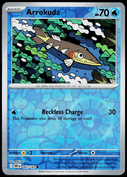 Arrokuda 062/182  Reverse Holo EN - original scanned front