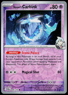 Steven's Carbink 086/182  Reverse Holo EN - original scanned front