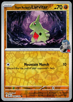 Team Rocket's Larvitar 094/182  Reverse Holo EN - original scanned front