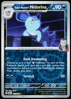 Team Rocket's Nidorina 115/182  Reverse Holo EN - original scanned front
