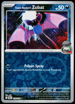 Team Rocket's Zubat 120/182  Reverse Holo EN - original scanned front