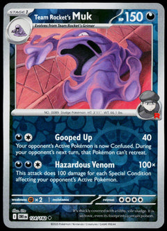 Team Rocket's Muk 124/182  Reverse Holo EN - original scanned front