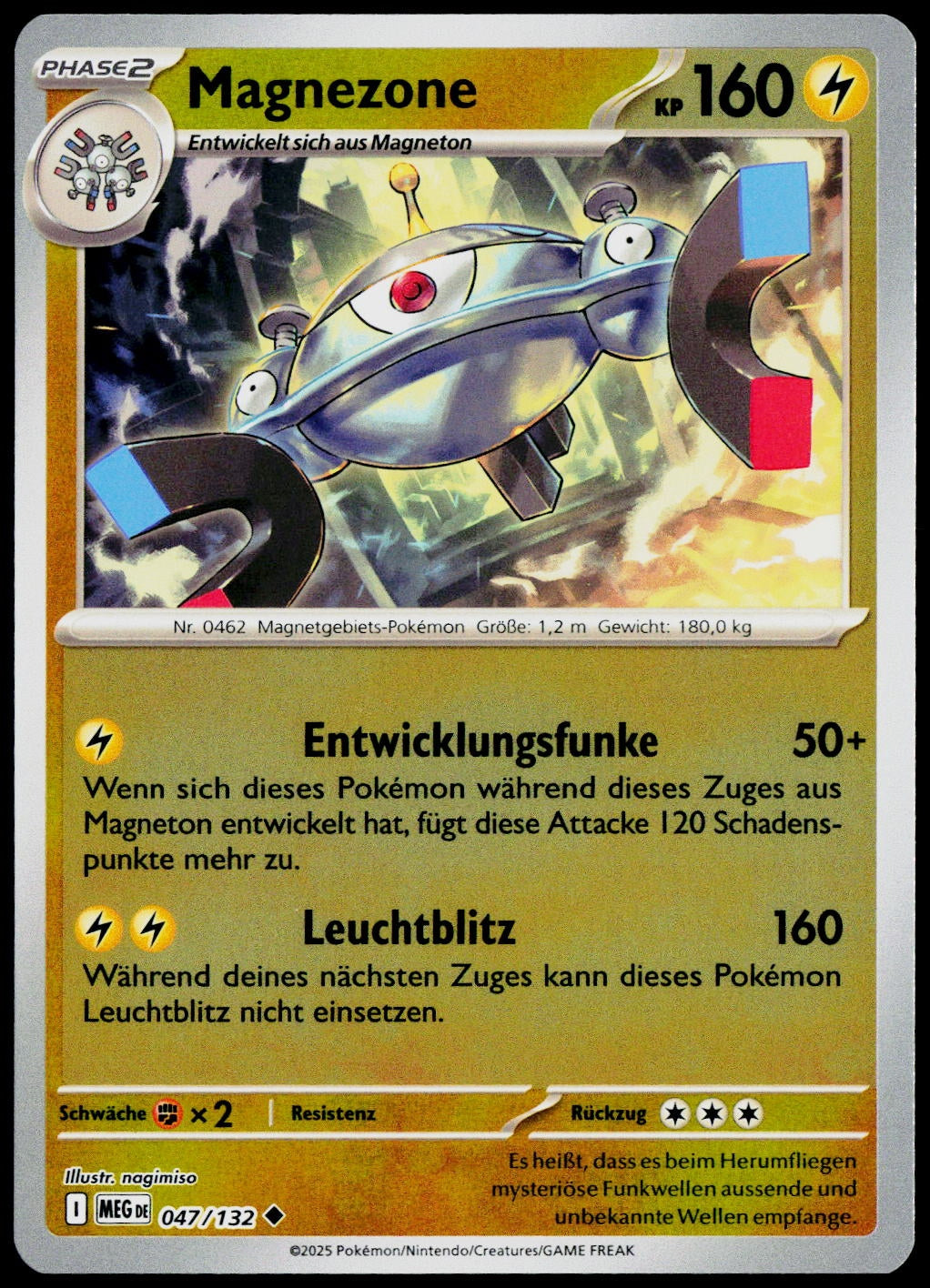 Magnezone 047/132  Reverse Holo DE - original scanned front