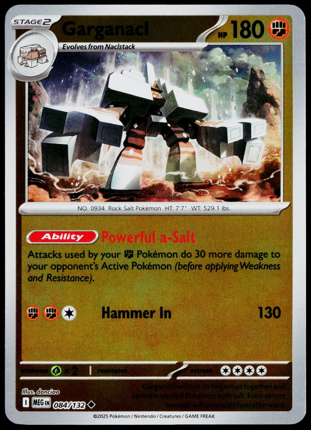 Garganacl 084/132  Reverse Holo EN - original scanned front