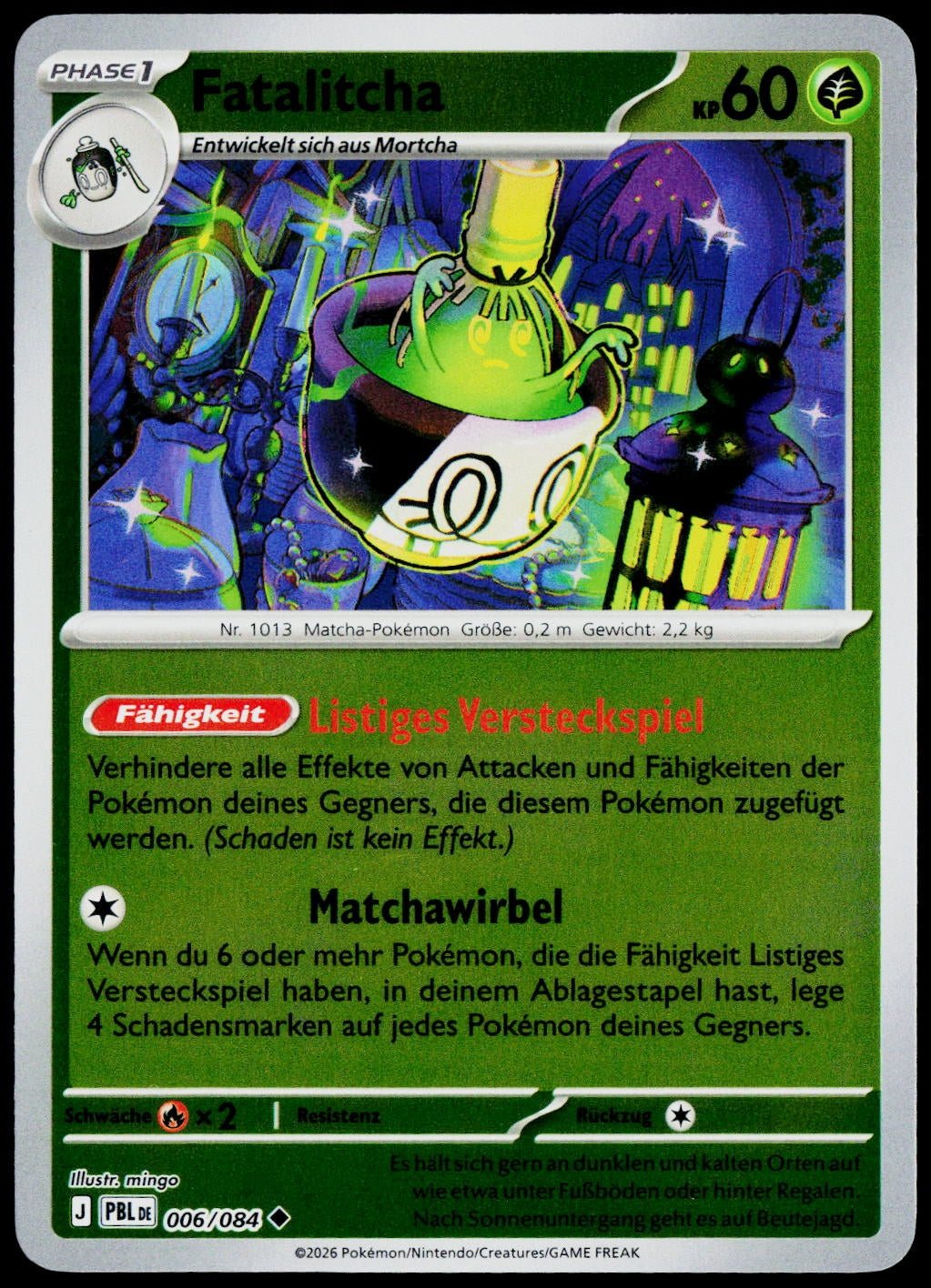 Sinistcha 006/084  Reverse Holo DE - original scanned front