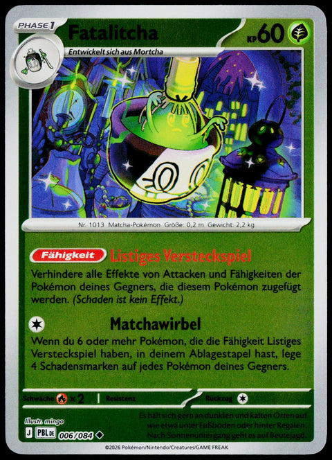 Sinistcha 006/084  Reverse Holo DE - original scanned front