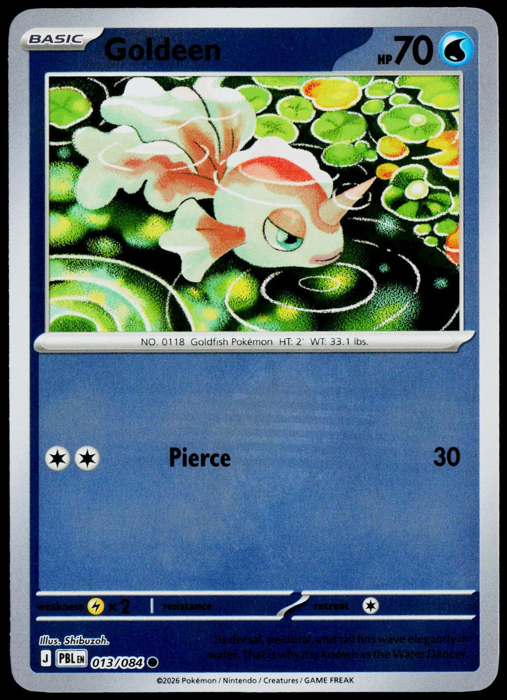 Goldeen 013/084  Reverse Holo EN - original scanned front
