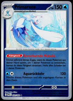 Primarina 020/084  Reverse Holo DE - original scanned front