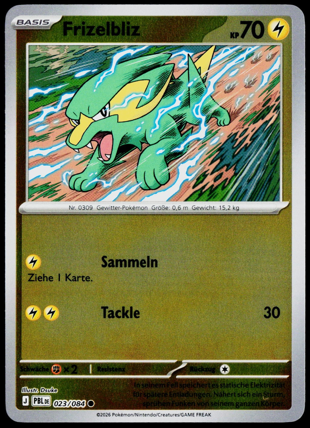Electrike 023/084  Reverse Holo DE - original scanned front
