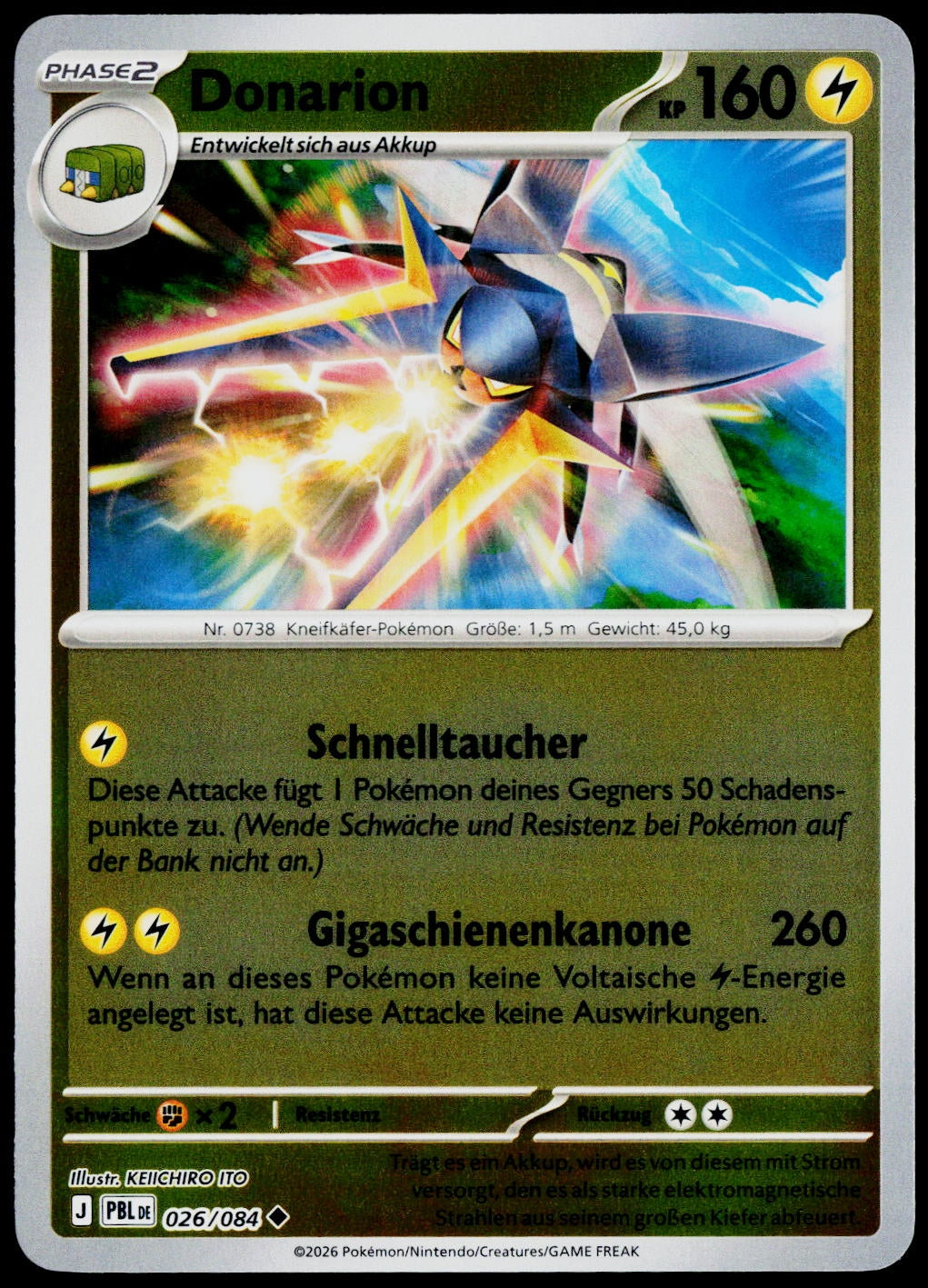 Vikavolt 026/084  Reverse Holo DE - original scanned front