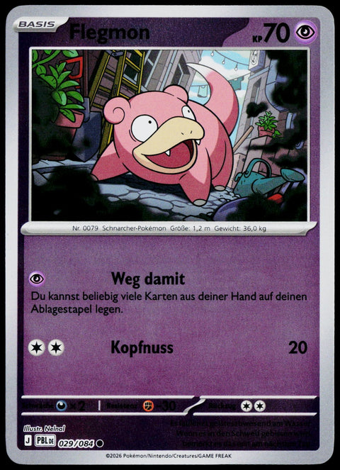 Slowpoke 029/084  Reverse Holo DE - original scanned front