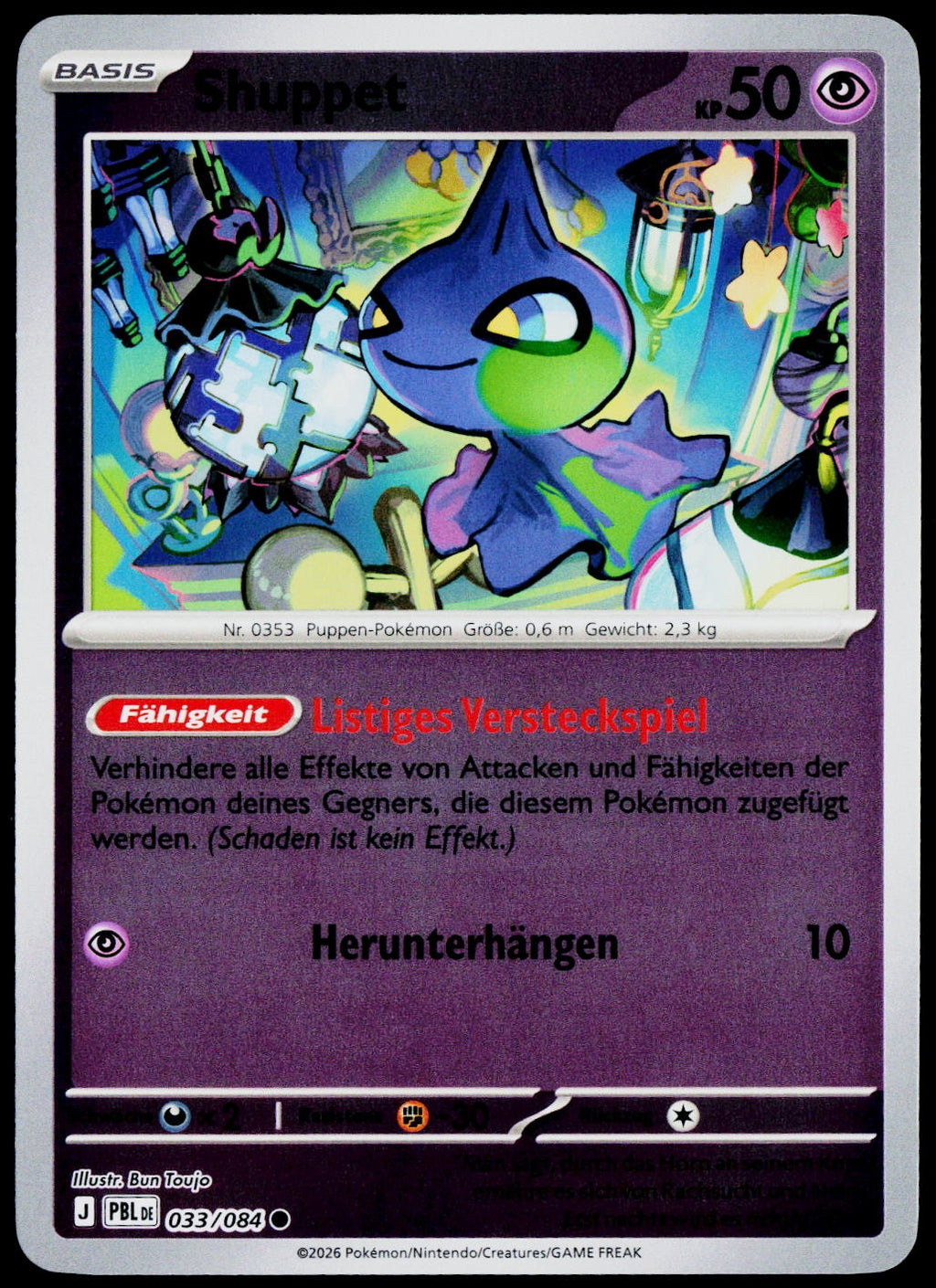 Shuppet 033/084  Reverse Holo DE - original scanned front