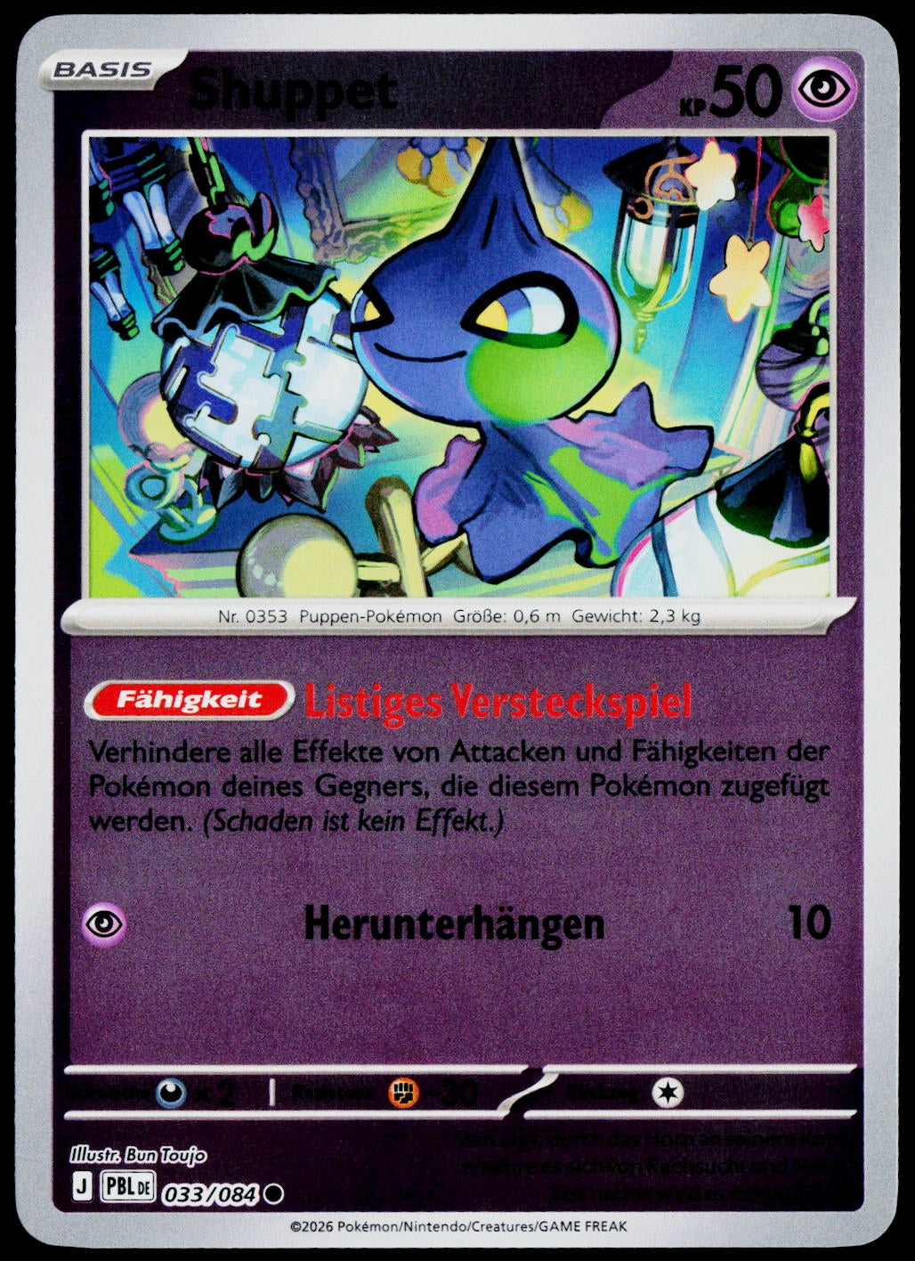 Shuppet 033/084  Reverse Holo DE - original scanned front