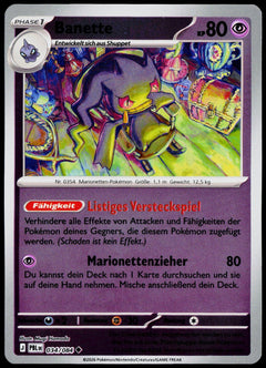 Banette 034/084  Reverse Holo DE - original scanned front