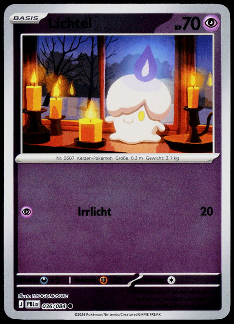 Litwick 036/084  Reverse Holo DE - original scanned front