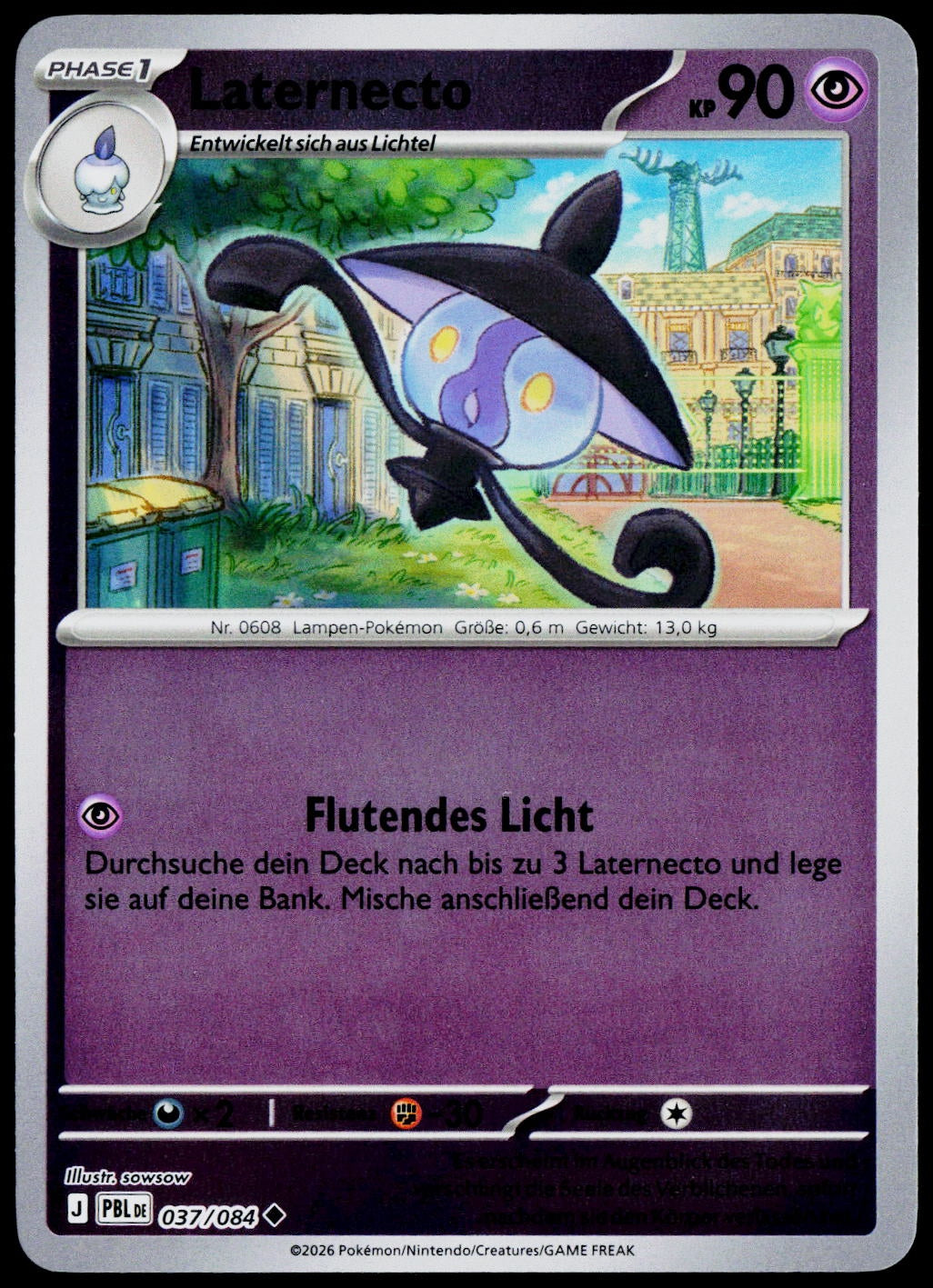 Lampent 037/084  Reverse Holo DE - original scanned front