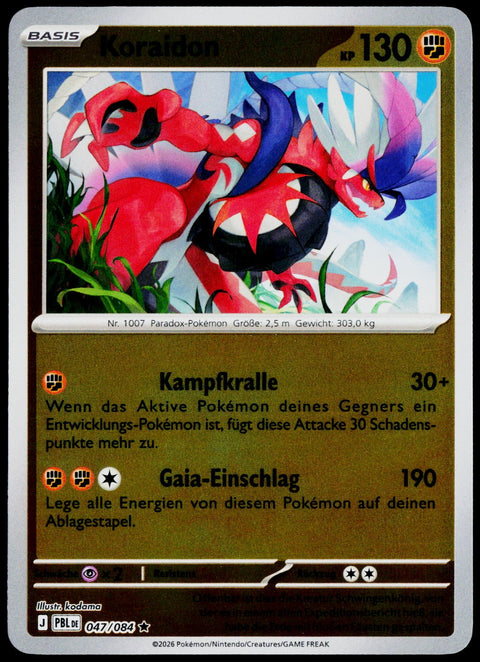 Koraidon 047/084  Reverse Holo DE - original scanned front