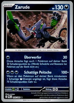 Zarude 056/084  Reverse Holo DE - original scanned front