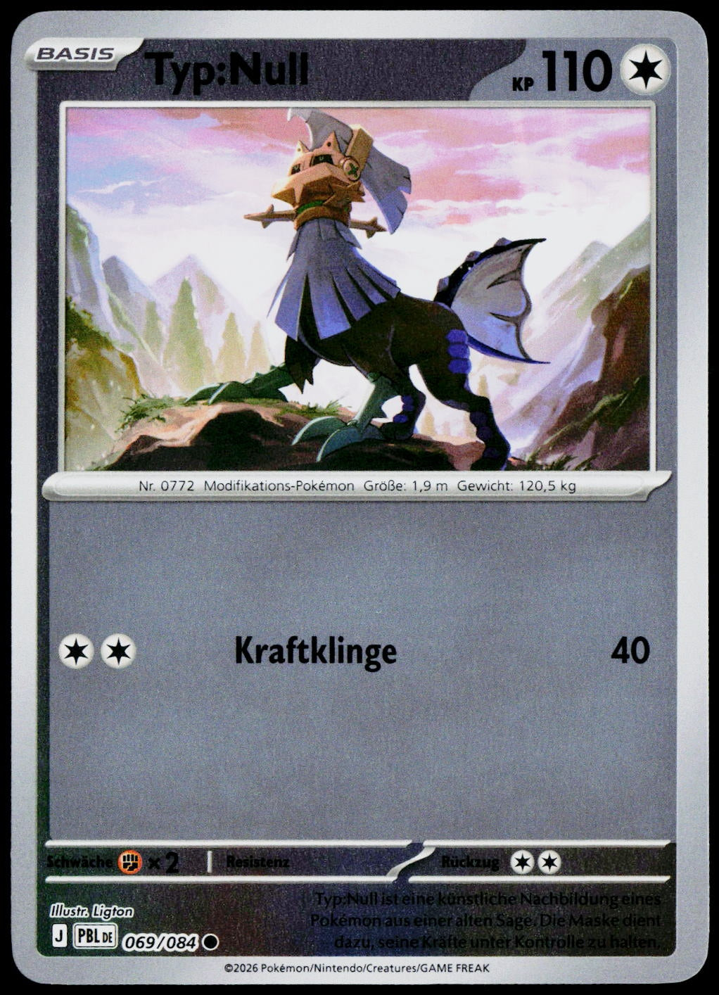 Type: Null 069/084  Reverse Holo DE - original scanned front