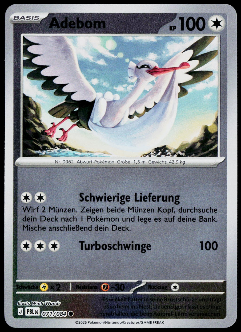 Bombirdier 071/084  Reverse Holo DE - original scanned front