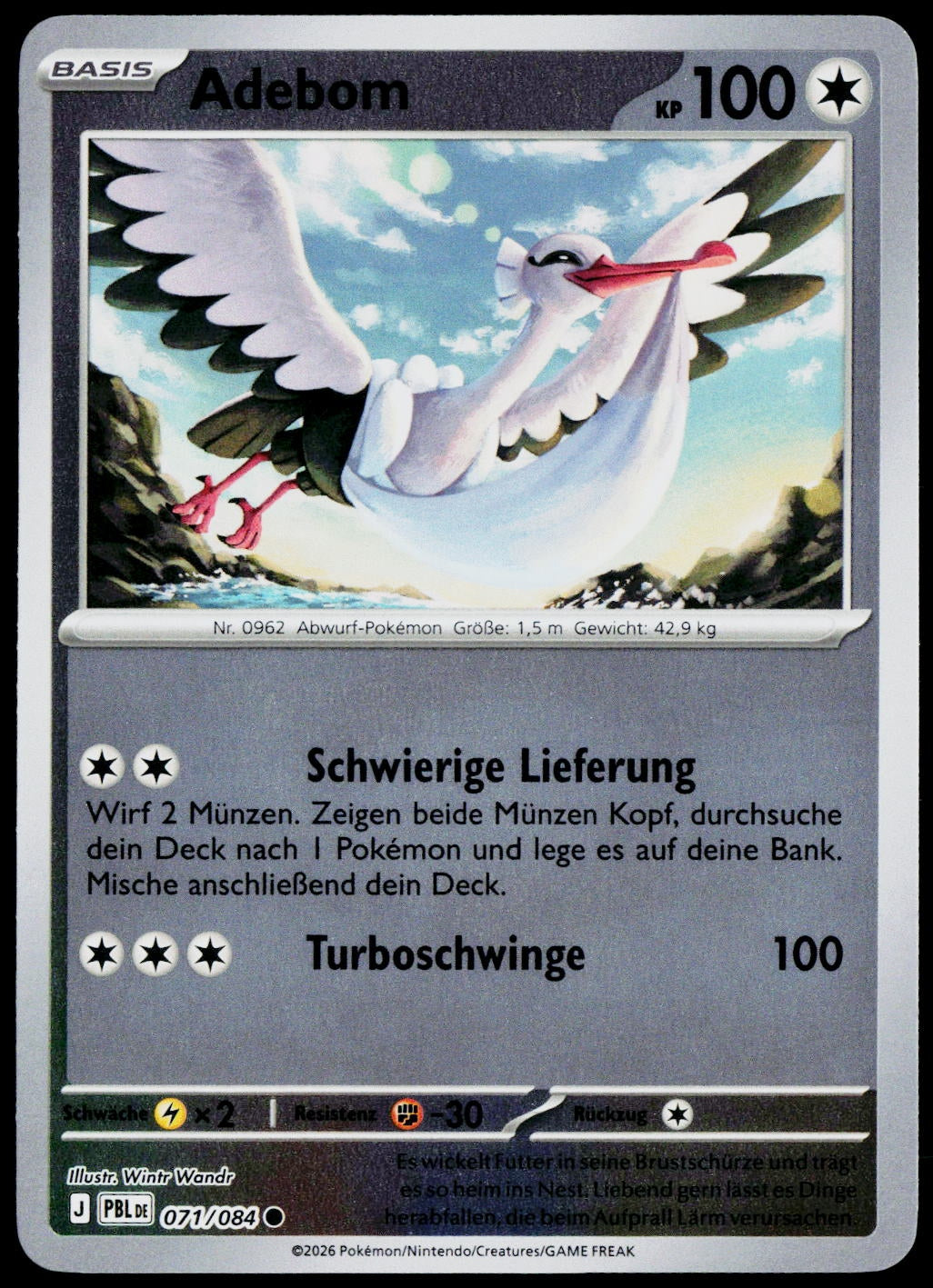 Bombirdier 071/084  Reverse Holo DE - original scanned front