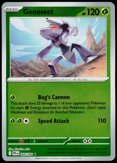 Genesect 008/094  Reverse Holo EN - original scanned front