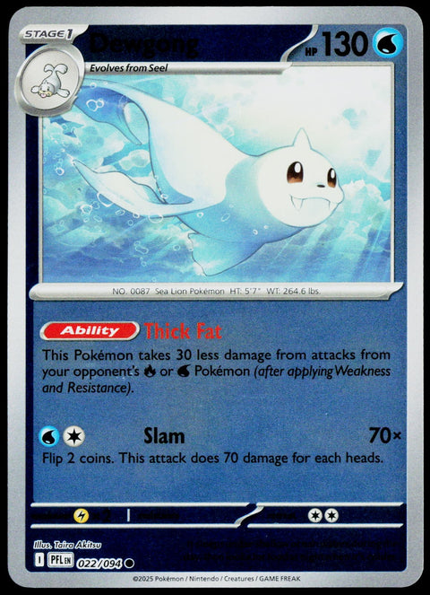 Dewgong 022/094  Reverse Holo DE - original scanned front